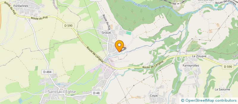 localisation de l'entreprise CHOUVIER FALGON à SANSSAC L'EGLISE