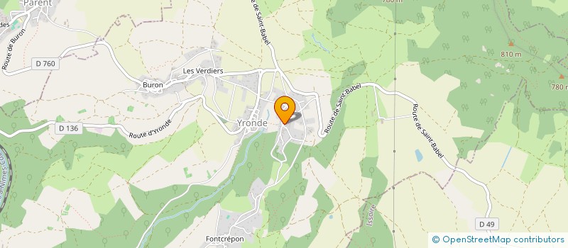 localisation de l'entreprise CHOUVY ALIMENTS à VIC-LE-COMTE
