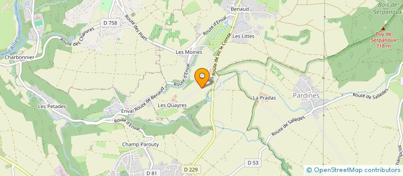 localisation de l'entreprise CHOUVY PELLETS  LAPS