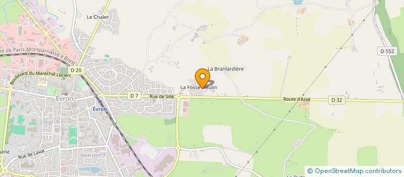 localisation de l'entreprise CHOUX BREIZH  EVRON