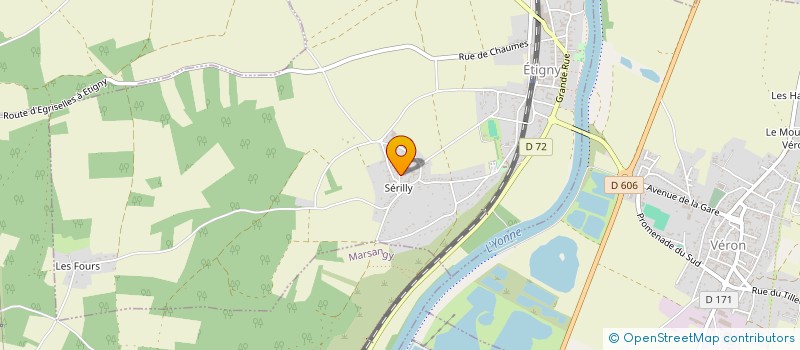 localisation de l'entreprise CHOUX ET CIE à ETIGNY