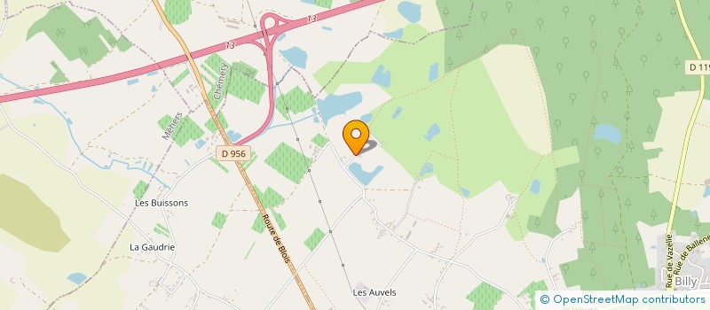 localisation de l'entreprise CHOUX TEGUEN  BILLY