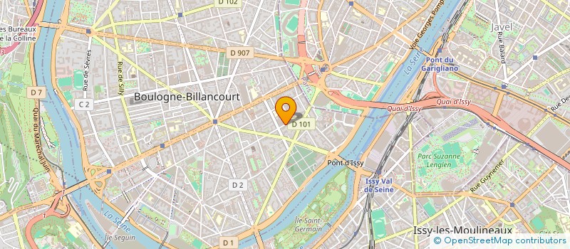 localisation de l'entreprise CHOW COMMUNICATION à BOULOGNE-BILLANCOURT