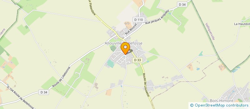 localisation de l'entreprise CHP DU CHENE  ALLOUVILLE-BELLEFOSSE