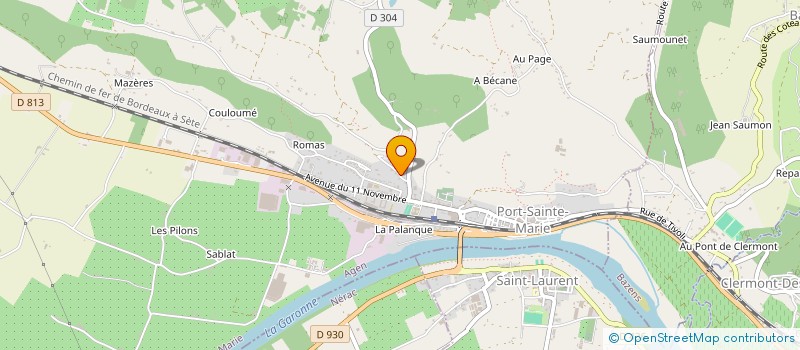 localisation de l'entreprise CHP ET ASSOCIES  SALLELES-D'AUDE