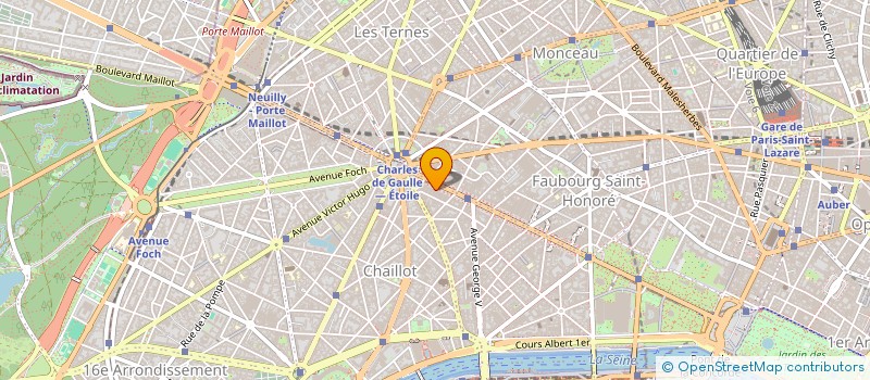localisation de l'entreprise CHP FINANCE INTERNATIONAL à PARIS