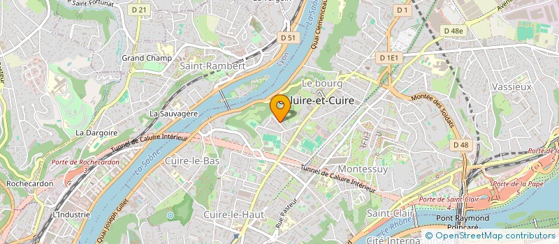 localisation de l'entreprise CHP INVEST à CALUIRE-ET-CUIRE