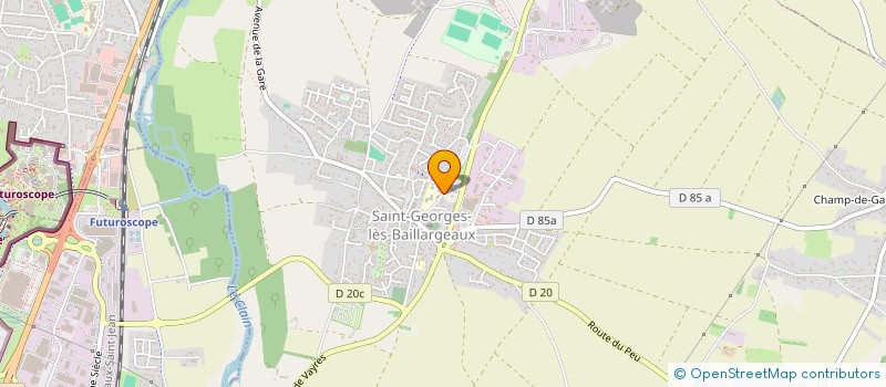 localisation de l'entreprise CHP86 à SAINT-GEORGES-LES-BAILLARGEAUX