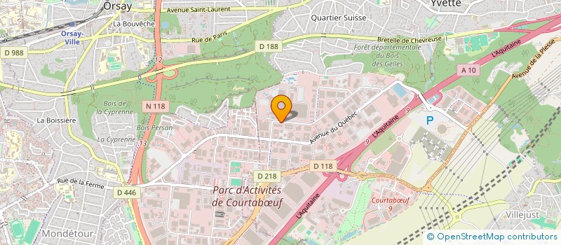 localisation de l'entreprise CHR  VILLEBON-SUR-YVETTE