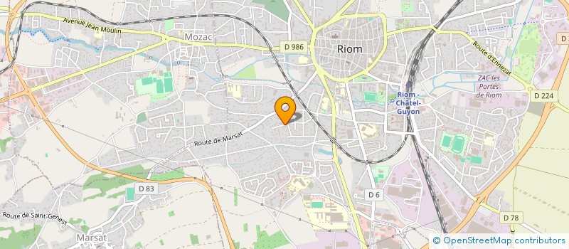 localisation de l'entreprise CHR BUREAUX  RIOM