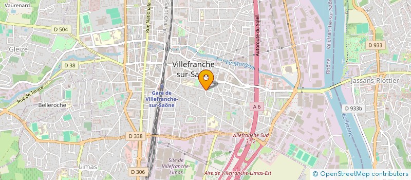 localisation de l'entreprise CHR DEPOT  VILLEFRANCHE-SUR-SAONE