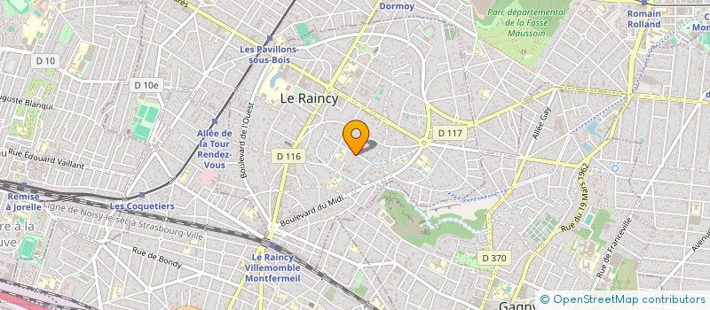 localisation de l'entreprise CHR DESIGN  LE RAINCY