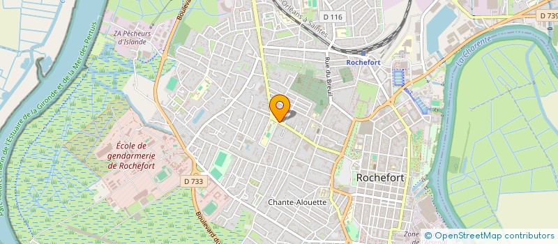 localisation de l'entreprise CHR DEVELOPPEMENT  ROCHEFORT