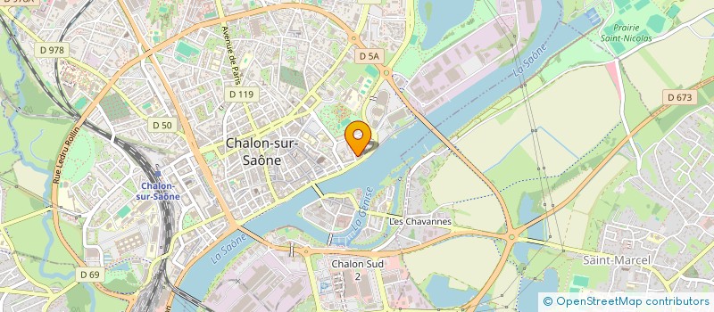 localisation de l'entreprise CHR-DEVELOPPEMENT à CHALON-SUR-SAONE