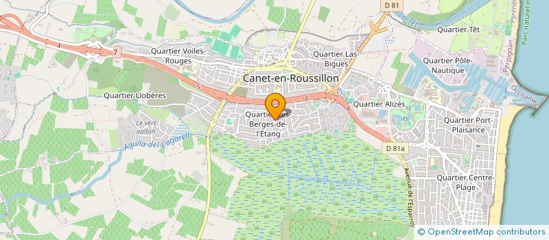 localisation de l'entreprise CHR DISTRIBUTION à CANET-EN-ROUSSILLON
