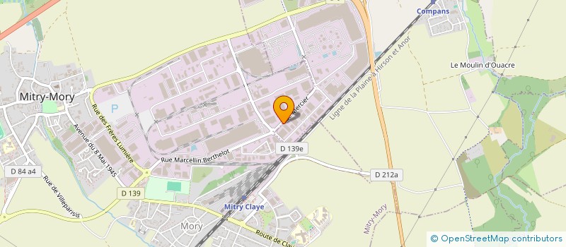 localisation de l'entreprise CHR EQUIPEMENT INTERNATIONAL à MITRY-MORY