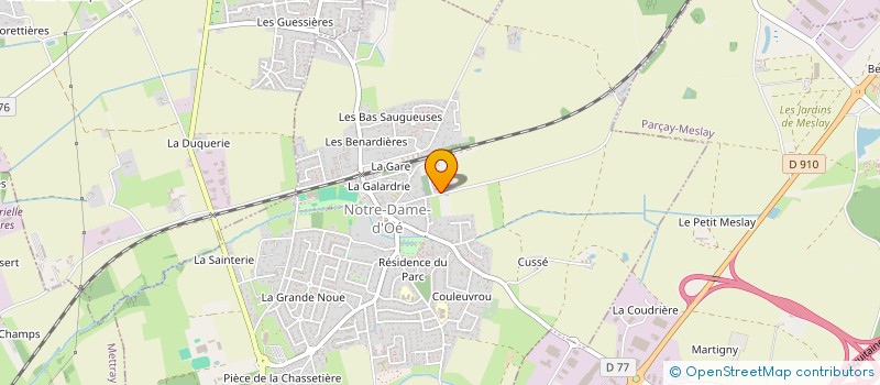 localisation de l'entreprise CHR EQUIPEMENT TOURAINE à NOTRE-DAME-D'OE