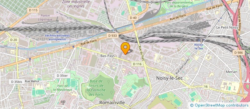 localisation de l'entreprise CHR EUROMAT à NOISY-LE-SEC