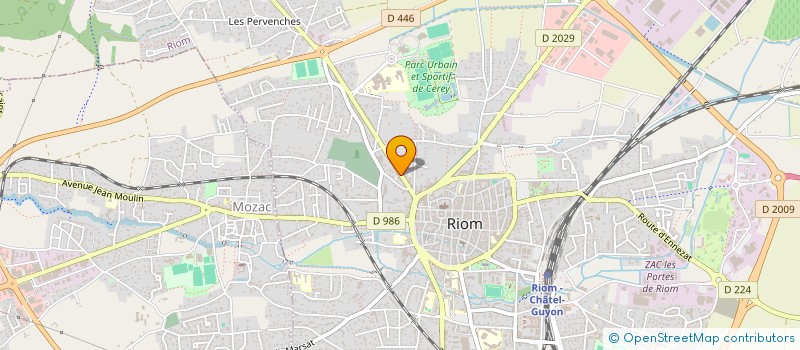 localisation de l'entreprise CHR EVOLUTION à RIOM