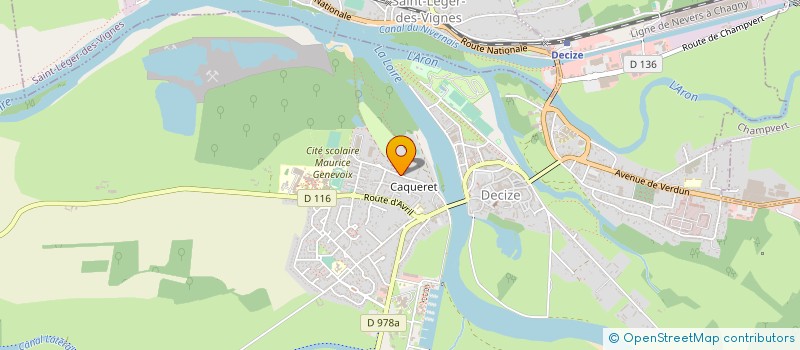 localisation de l'entreprise CHR FINANCES à DECIZE