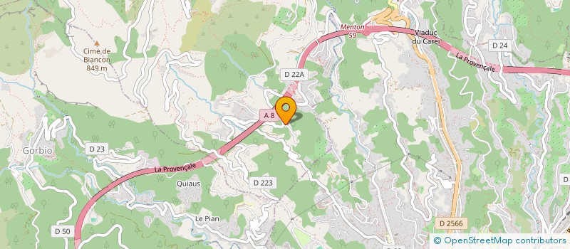 localisation de l'entreprise CHR FUSTER  SAINTE-AGNES