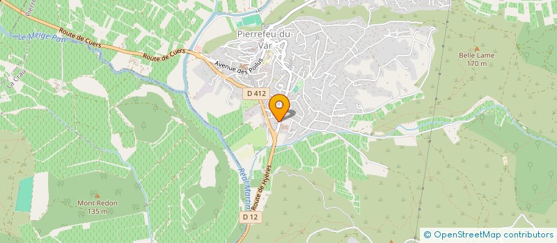 localisation de l'entreprise CHR PISCINES ET SPAS  PIERREFEU-DU-VAR