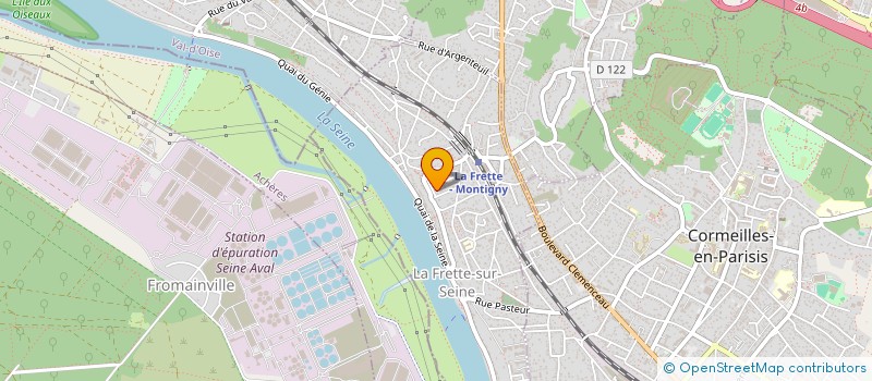 localisation de l'entreprise CHR PRO CONCEPT à LA FRETTE-SUR-SEINE