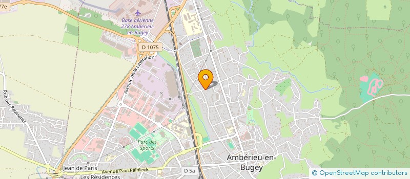 localisation de l'entreprise CHR PRO NEGOCE à AMBERIEU-EN-BUGEY