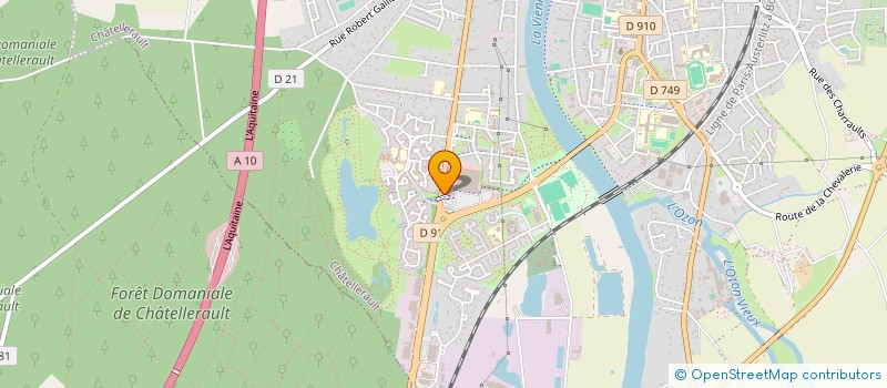 localisation de l'entreprise CHRC COMPAGNIE HOTELIERE ET RESTAURATION CHATEL- LERAUDAISE  CHATELLERAULT