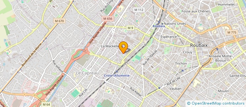 localisation de l'entreprise CHRCLIM  ROUBAIX