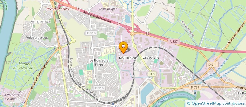 localisation de l'entreprise CHRD DISTRIBUTION  ROCHEFORT