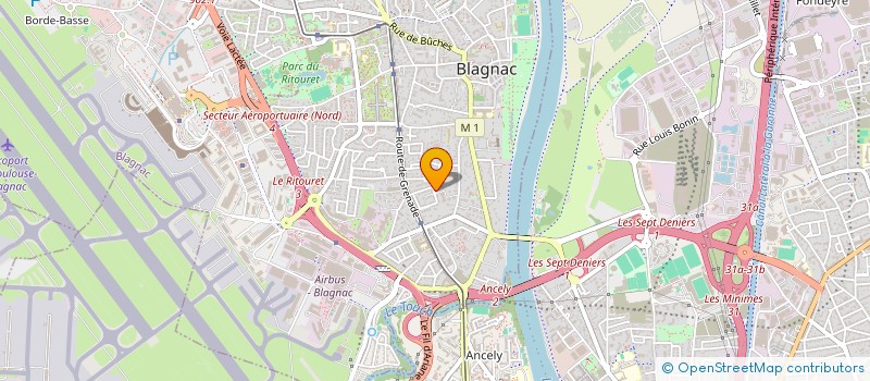 localisation de l'entreprise CHREC  BLAGNAC