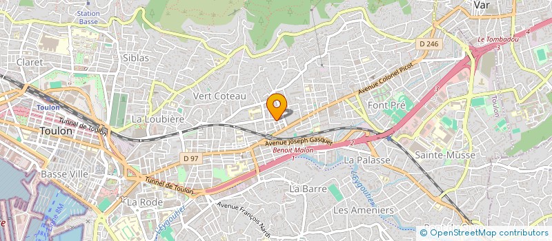 localisation de l'entreprise CHRESY  TOULON