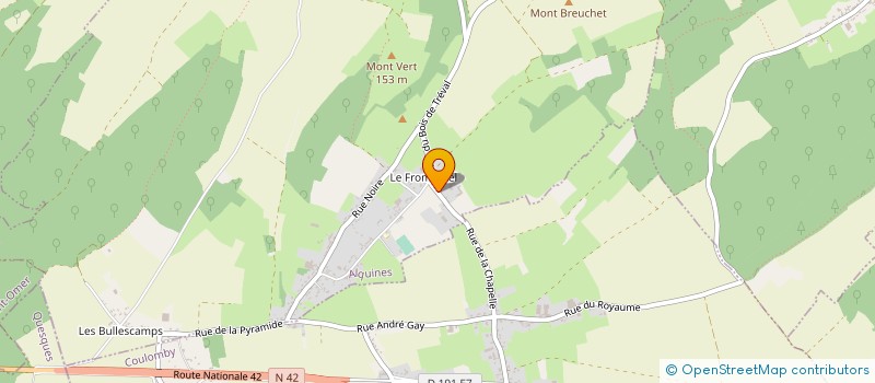localisation de l'entreprise CHRETIEN BATIMENT à ALQUINES