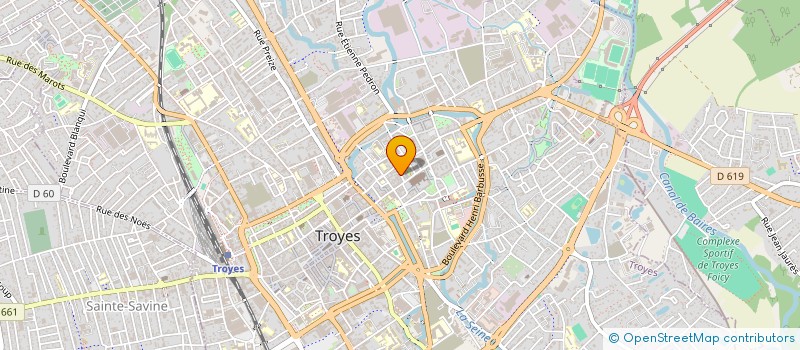 localisation de l'entreprise CHRETIEN DE TROYES à TROYES