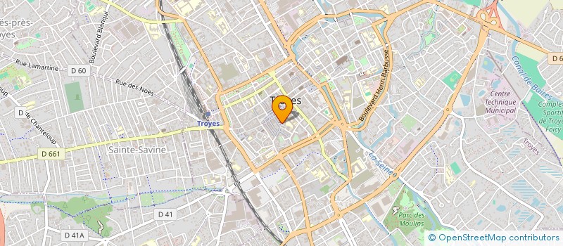 localisation de l'entreprise CHRETIEN DE TROYES  TROYES