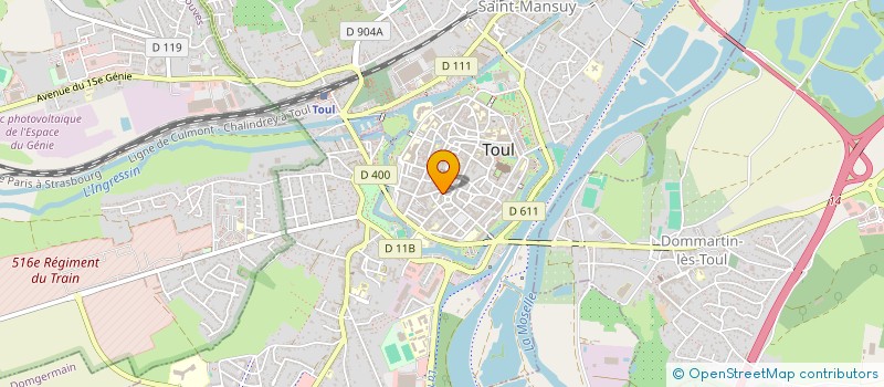 localisation de l'entreprise CHRETIEN FRERES à TOUL
