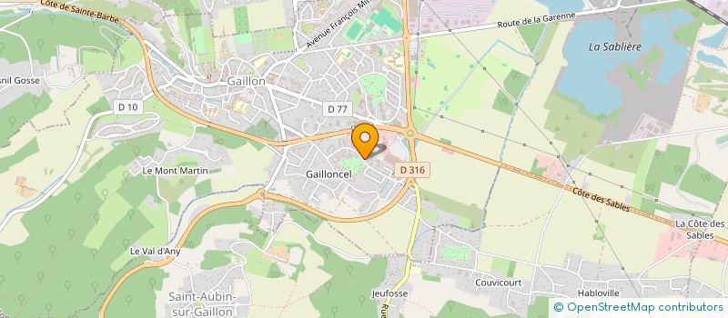 localisation de l'entreprise CHRETIEN GAILLON  GAILLON