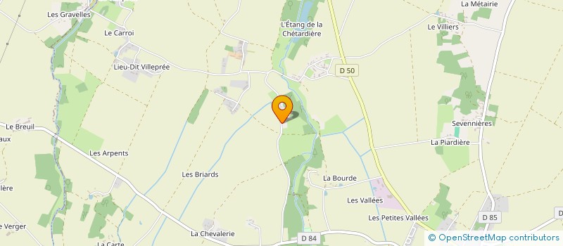 localisation de l'entreprise CHRETIEN GUILLAUME COUVERTURE  SAINT-BRANCHS