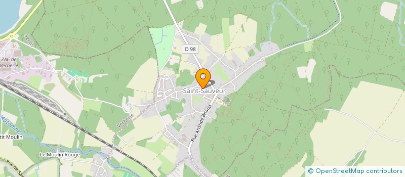 localisation de l'entreprise CHRETIEN MICKAEL  SAINT-SAUVEUR