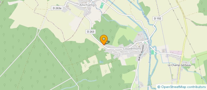 localisation de l'entreprise CHRETIEN NOEL IMMOBILIER à LOUVEMONT
