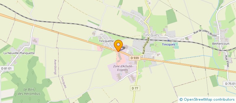 localisation de l'entreprise CHRETIEN TINCQUES à TINCQUES