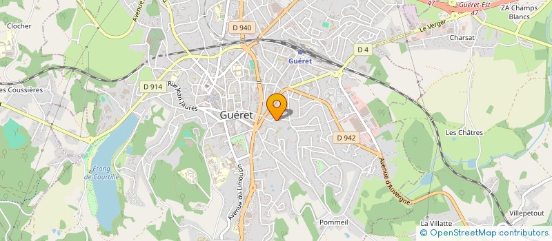 localisation de l'entreprise CHRETIENS DANS LE MONDE RURAL à GUERET