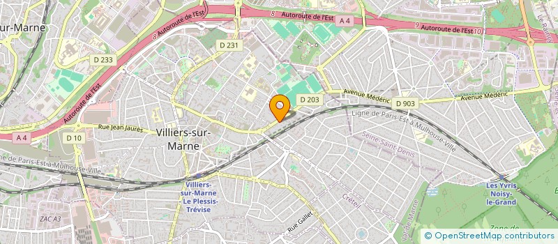 localisation de l'entreprise CHRETIENS VERS LES CIMES  VILLIERS-SUR-MARNE