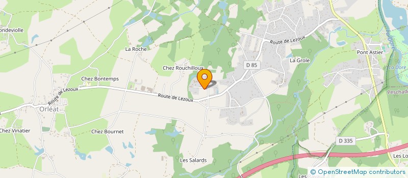 localisation de l'entreprise CHRETO  ORLEAT