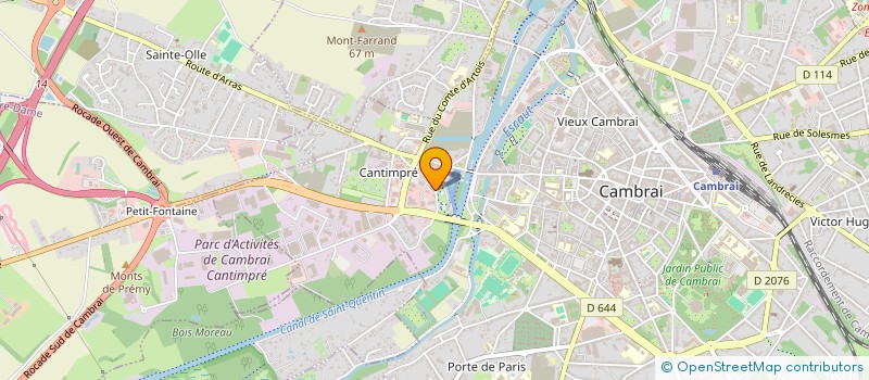 localisation de l'entreprise CHRIDA  CAMBRAI
