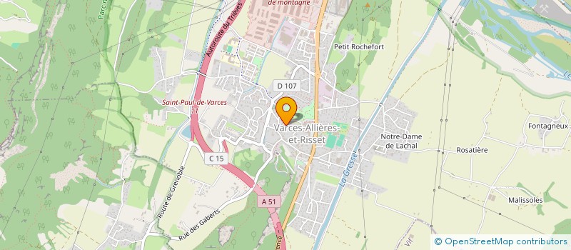 localisation de l'entreprise CHRIDALOR à VARCES-ALLIERES-ET-RISSET