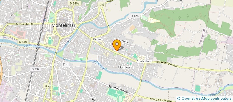 localisation de l'entreprise CHRIDE à MONTELIMAR