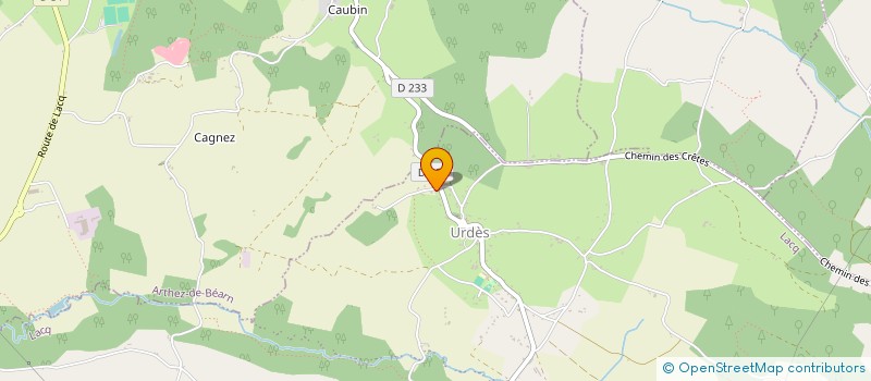 localisation de l'entreprise CHRIEL  LACQ