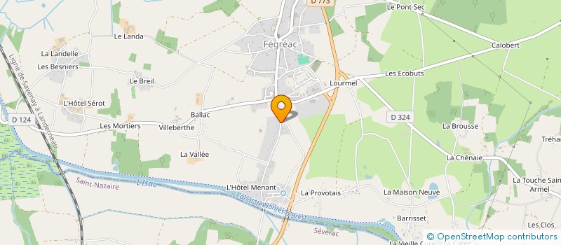 localisation de l'entreprise CHRILAMAFALI  FEGREAC